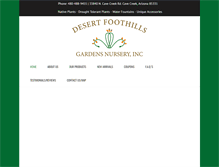 Tablet Screenshot of desertfoothillsgardens.com